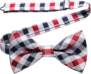 Bow Ties for Men Pretied Bowties Classic Formal Business Bow Tie Adjustable Tuxedo Bowtie for Wedding Party