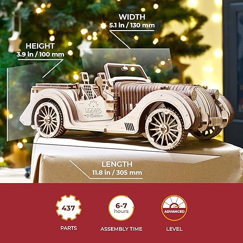Miniatura 2 de UGEARS Roadster VM-01 - Contrachapado para adultos