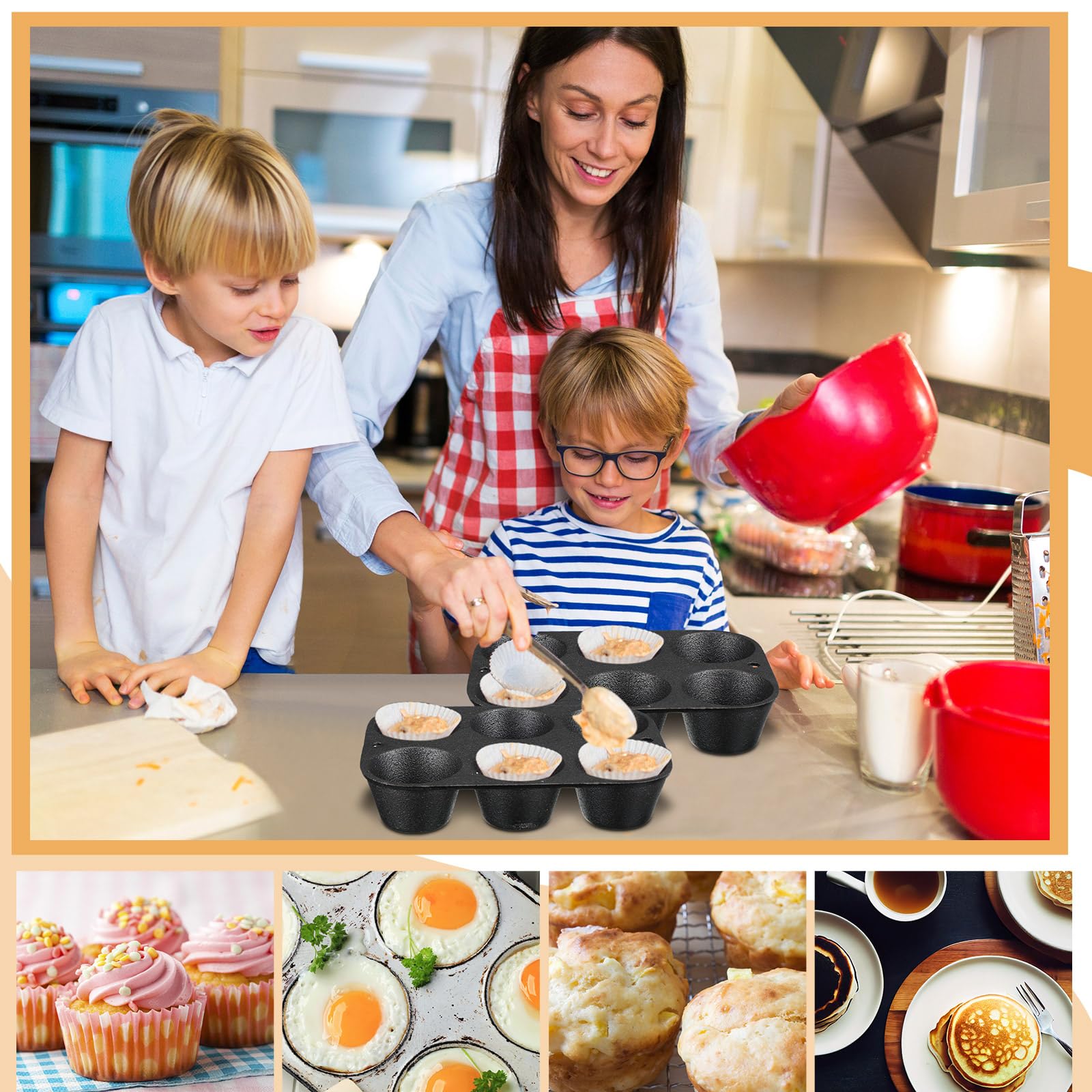 Cup Deep Muffin Pan Cast Iron Muffin Pan Wrenbury Jumbo Muffin Pan