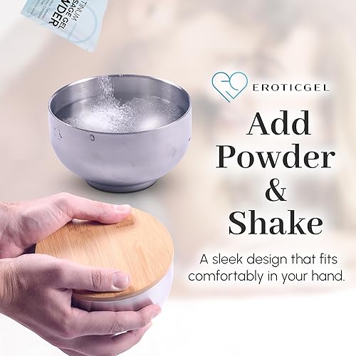 Miniatura 5 de Platinum Nuru - Juego de tazones de polvo de gel de masaje  3 bolsas de polvo de masaje de 0.18 oz  1 cuenco de 16 onzas líquidas