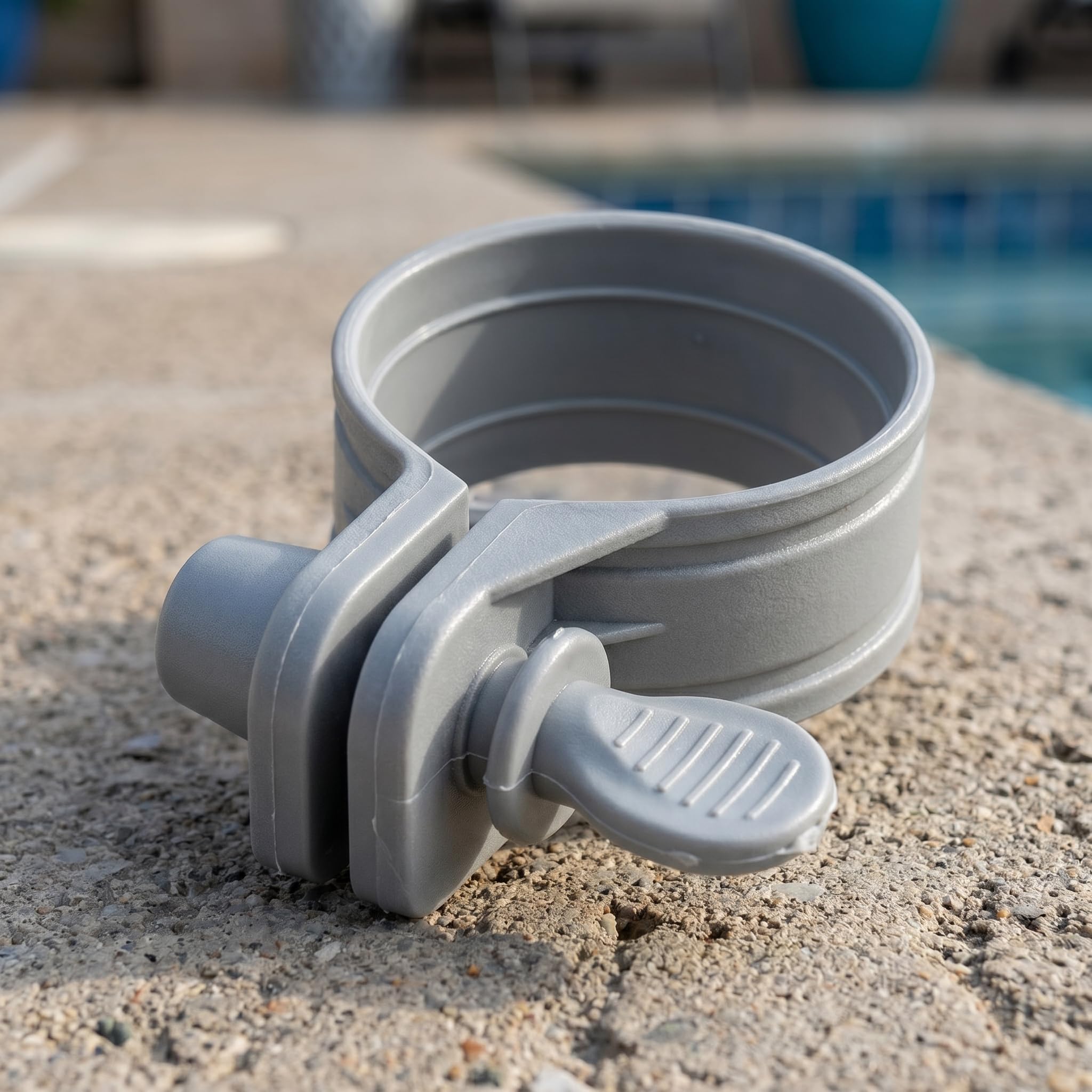 Fascette stringitubo regolabili in plastica per piscine fuori terra, morsetti di collegamento importanti per pompe filtranti e tubi da piscina, 14 pezzi