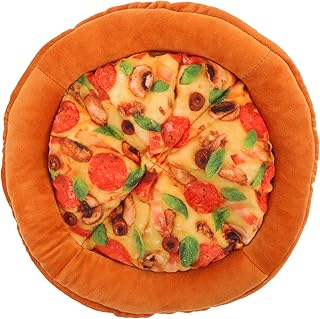 Ipetboom Cat Nest Plush Pizza Pet Bed Pet Mats Cushion Dog Winter Cat Sleeping Bed Outside Toys Thermal Dog Bed Cat Mattress Pad Pet Lounger Winter Pet Warm Mat Soft Toy Cloth Round Cat Bed