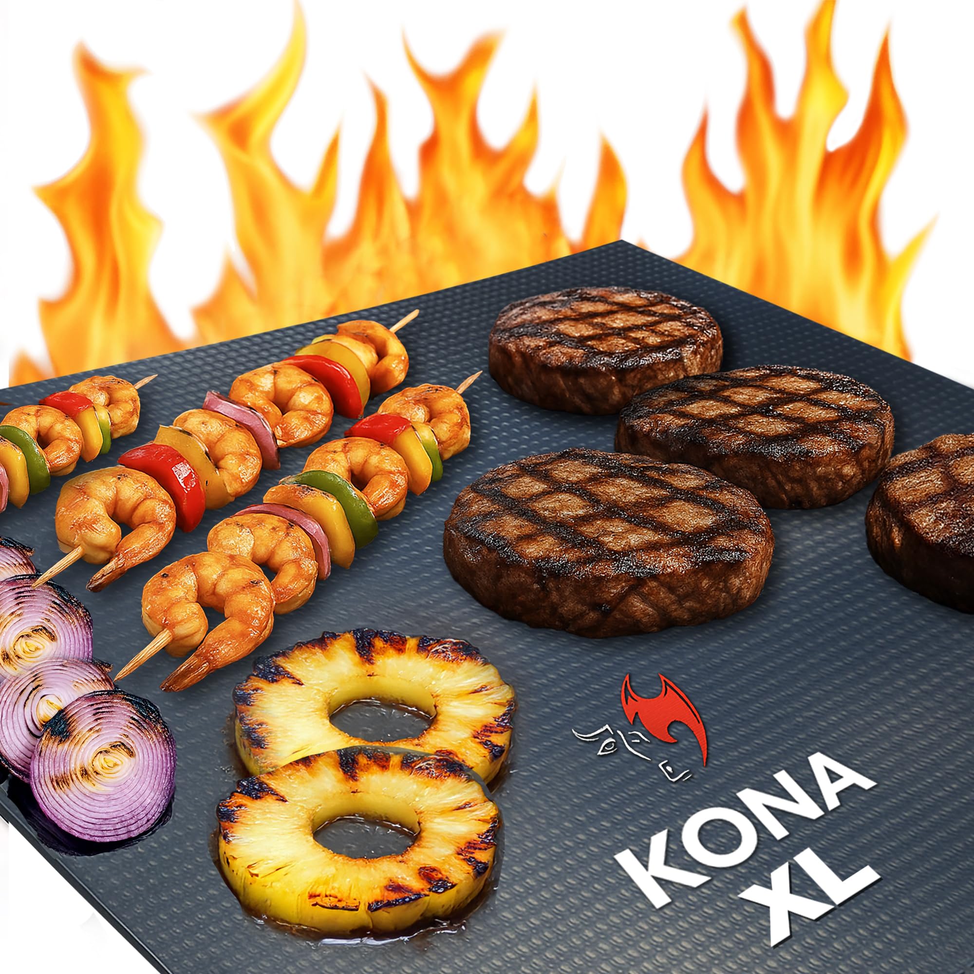 Kona XL Best Grill Mat - Premium Non-Stick 25"X17"
