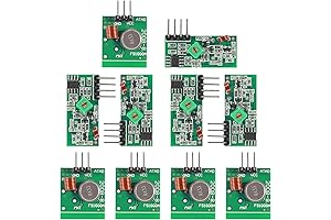 5Pcs 433MHz RF Wireless Transmitter and Receiver Module Kit for ARM/MCU