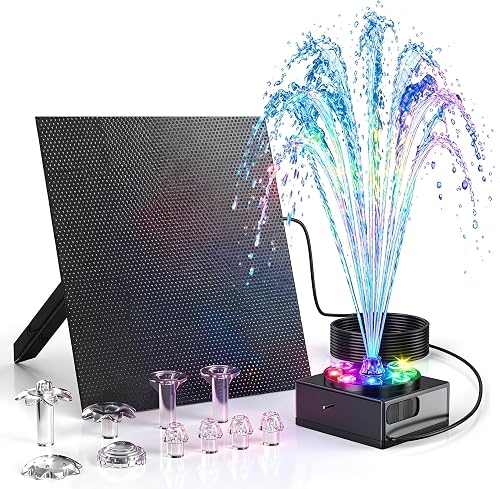Speed 6W LED Fontaine Solaire pour Extérieur avec Batter Forever