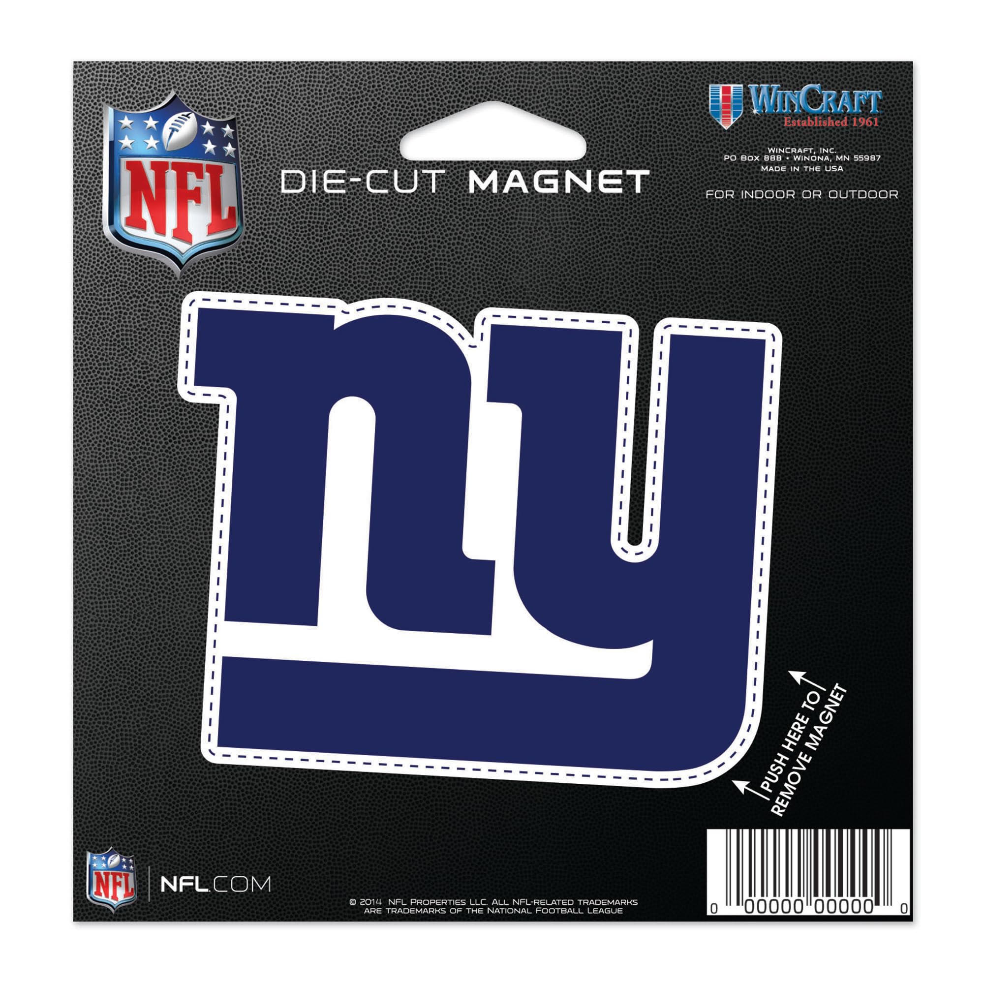 WinCraft New York Giants 5'' Die-Cut Car Magnet