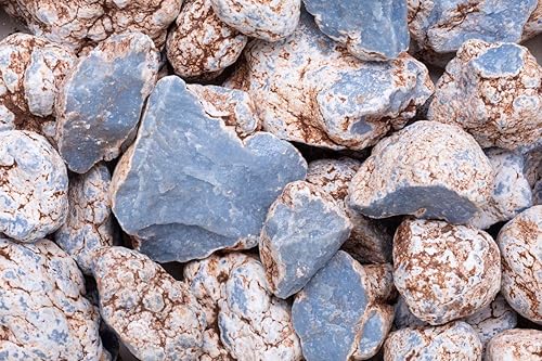 Fantasia Materiales: 2 libras de piedras naturales en bruto de angelita de Perú