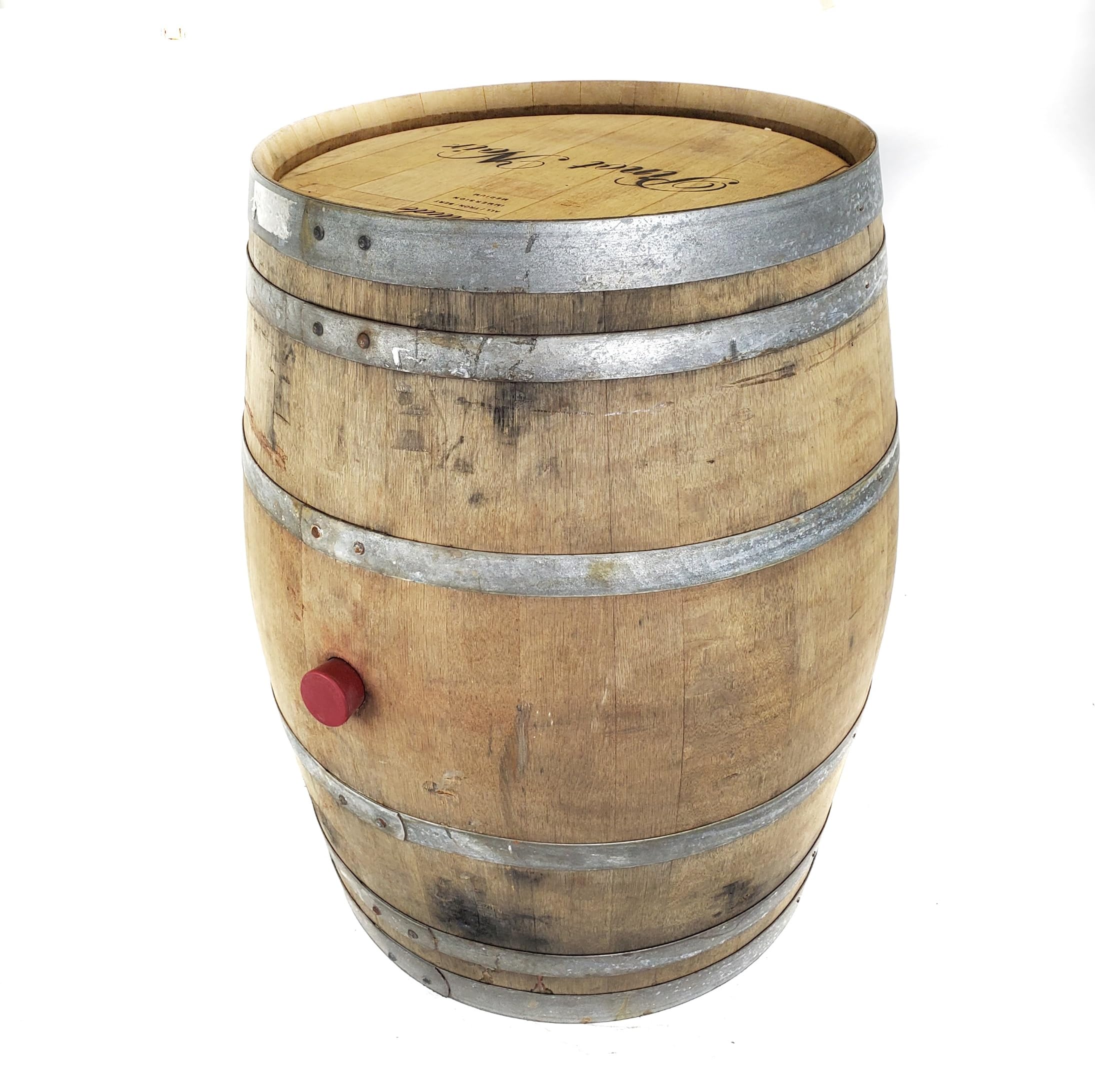 Reclaimed Wine Barrel – Full Size Oak Barrel for Decorative Use, Planter, Furniture or Rustic Decor – Approx. 35” Tall
