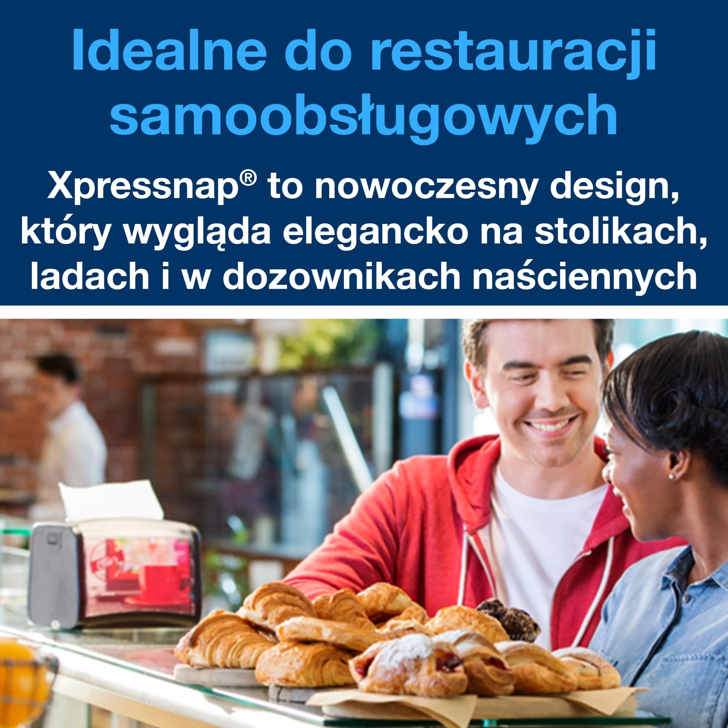 Tork Serwetki Xpressnap N4, białe, Universal, składane w 1/4, jednowarstwowe, 21 cm × 33 cm, 8 × 225 serwetek, 10840