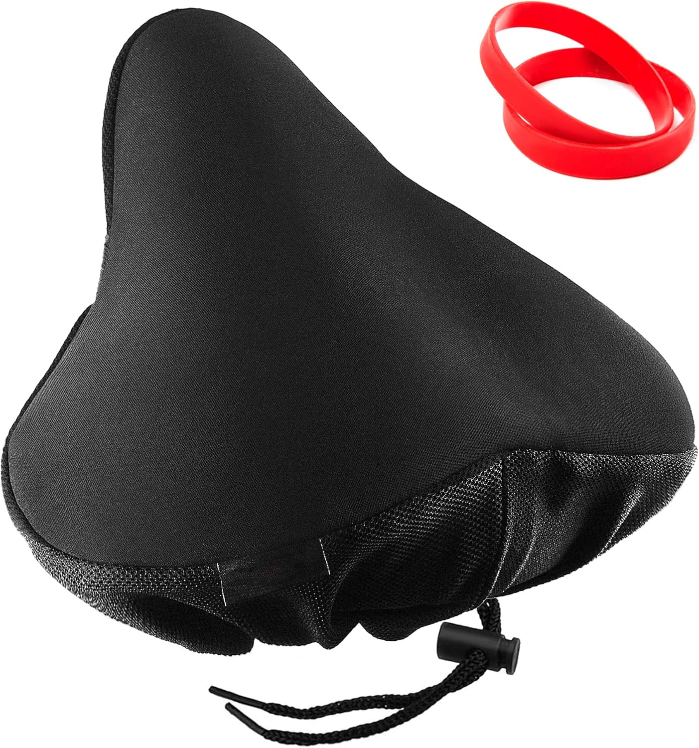 Bike Seat Cushion,Padded Gel Exercise Bike Seat Cover for Women Comfort, 11.5×9.5 inch Extra Wide and Soft Bicycle Seat Cushion for Stationary,Mountain Road Bike
