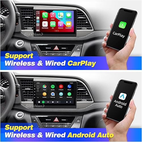 Miniatura 2 de para Elantra 2011 2012 2013 Android pantalla táctil compatible con Carplay Android Auto, radio de coche estéreo Bluetooth navegación reproductor