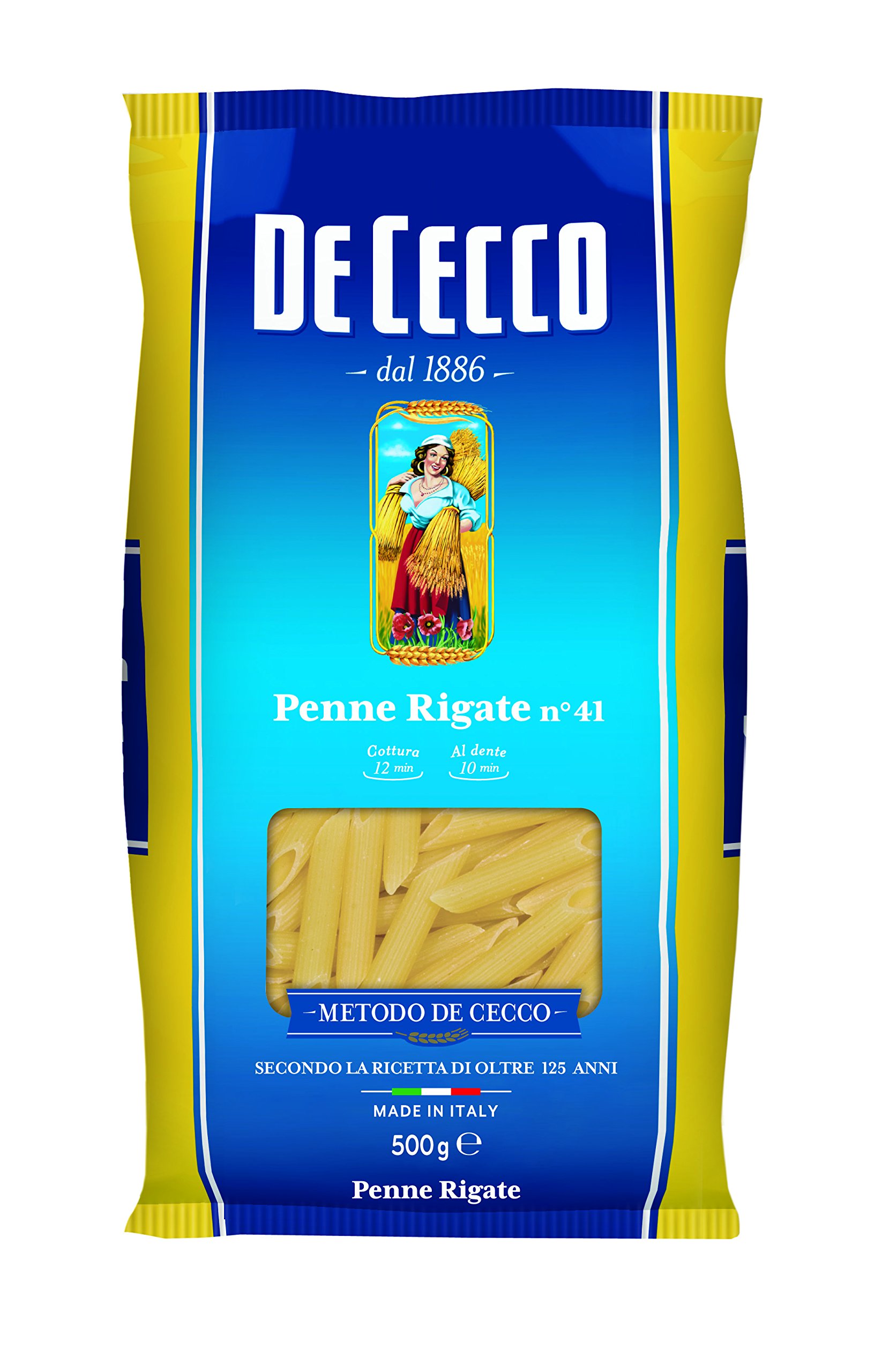 De Cecco Penne Rigate Makaron z semoliny 500 g Zestaw 24 szt