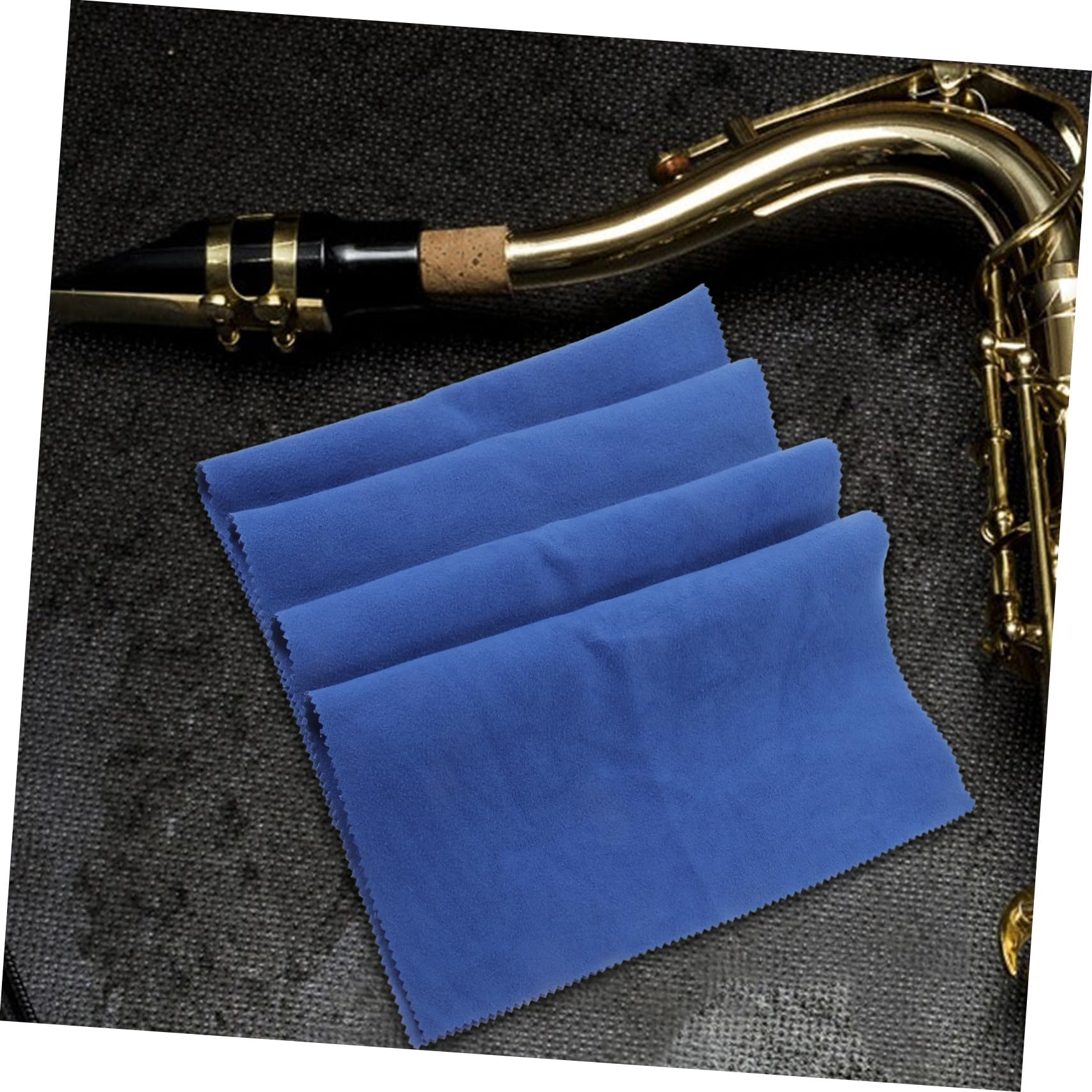 CORHAD 4 Stuks Microvezel Reinigingsdoeken Voor Gitaar Viool Piano Klarinet En Saxofoon Gemakkelijk Te Gebruiken En Mee Te Nemen