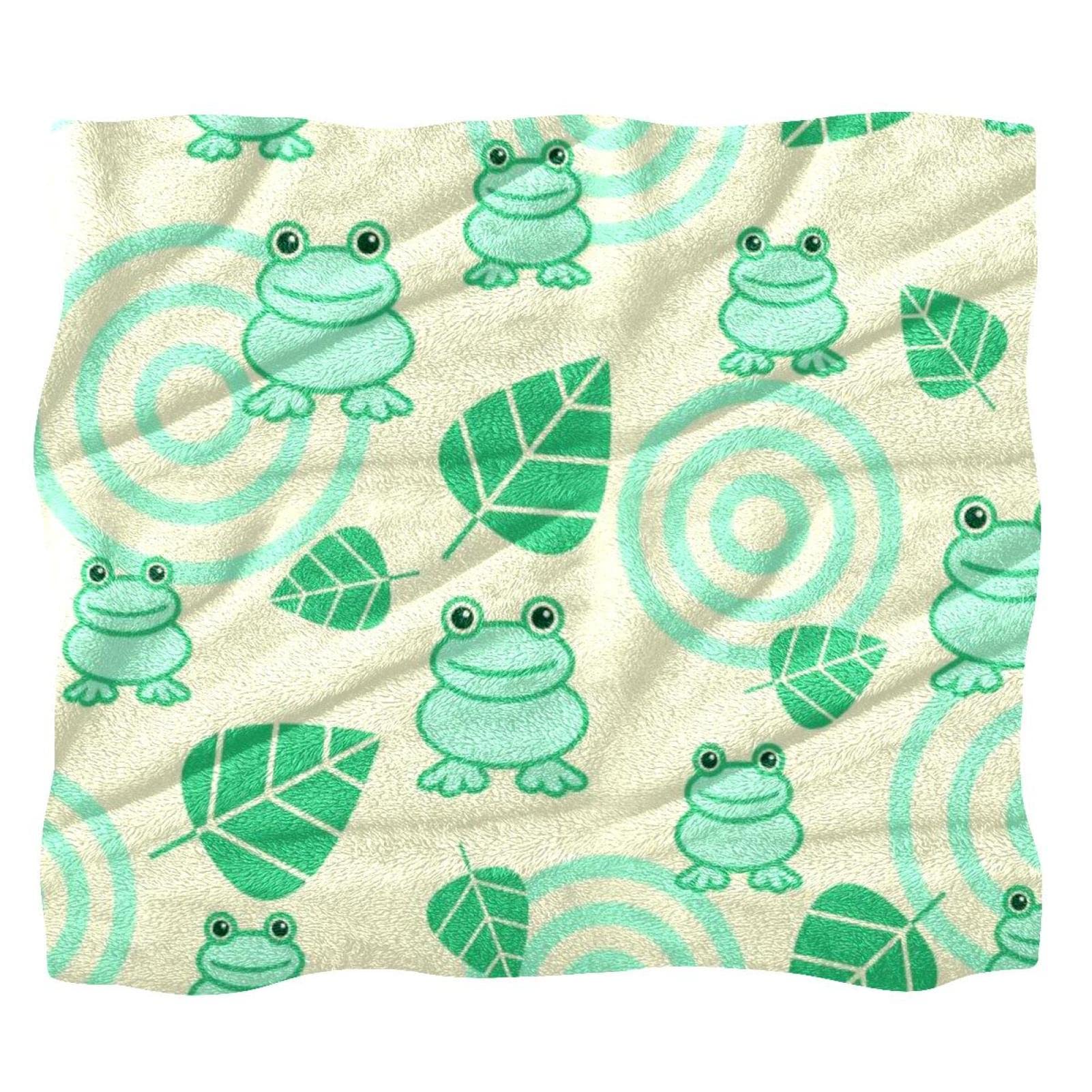 Couverture polaire grenouille pour des moments de tendresse en famille au lit