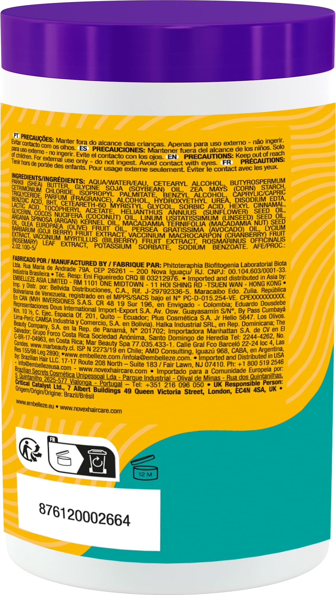 Image secondaire de Masque Hydratant Novex My Curls pour Cheveux Bouclés