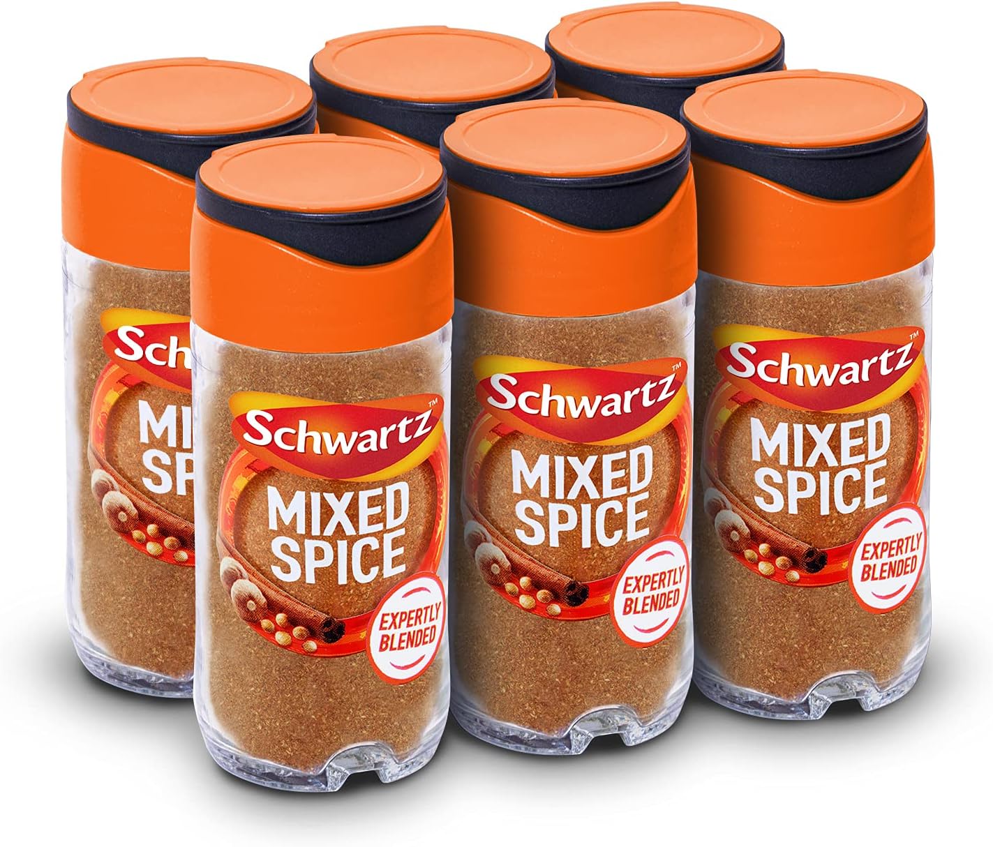 Schwartz Ground Mixed Spice 28 G Jar Pack of 6 Expertly Blended