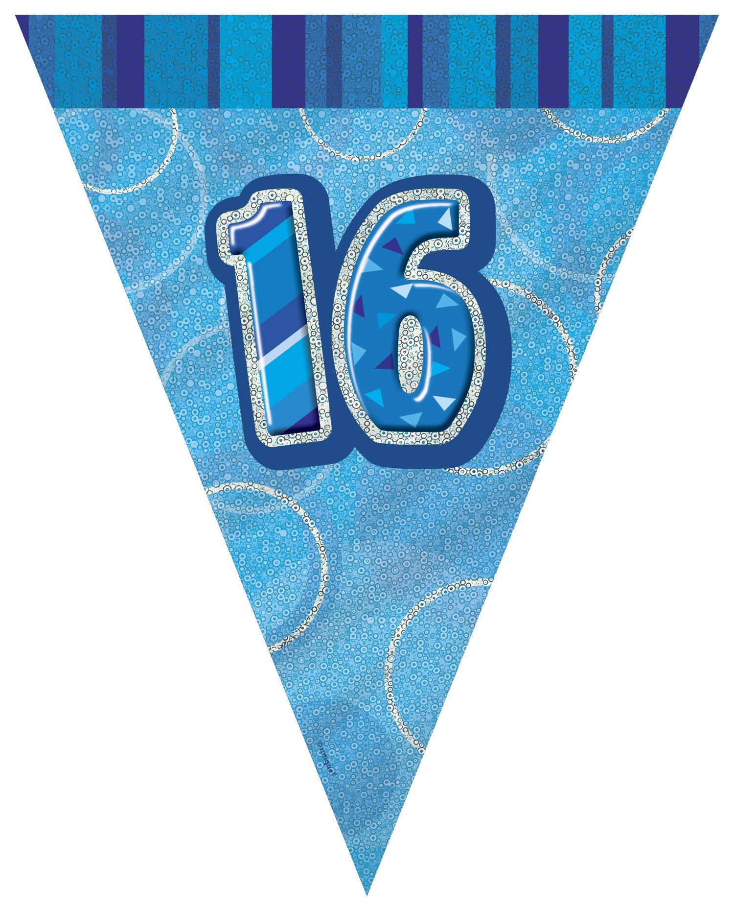Unique Party 92068 - 9ft Foil Glitz Pink Happy 80th Birthday Banner — view 147