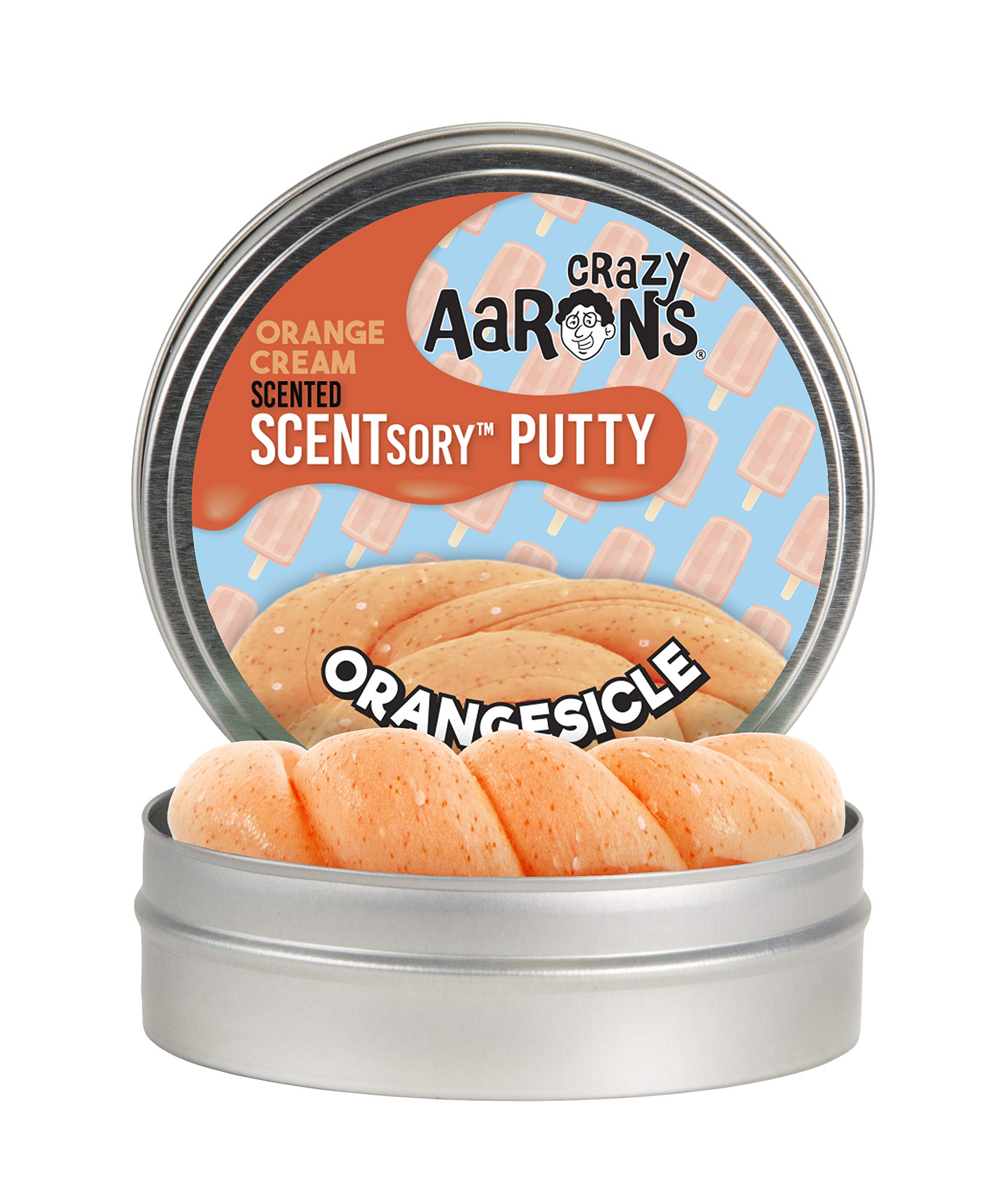 SCENTSory Thinking Putty - Orangesicle 7cm Tin - Orange Cream Scented