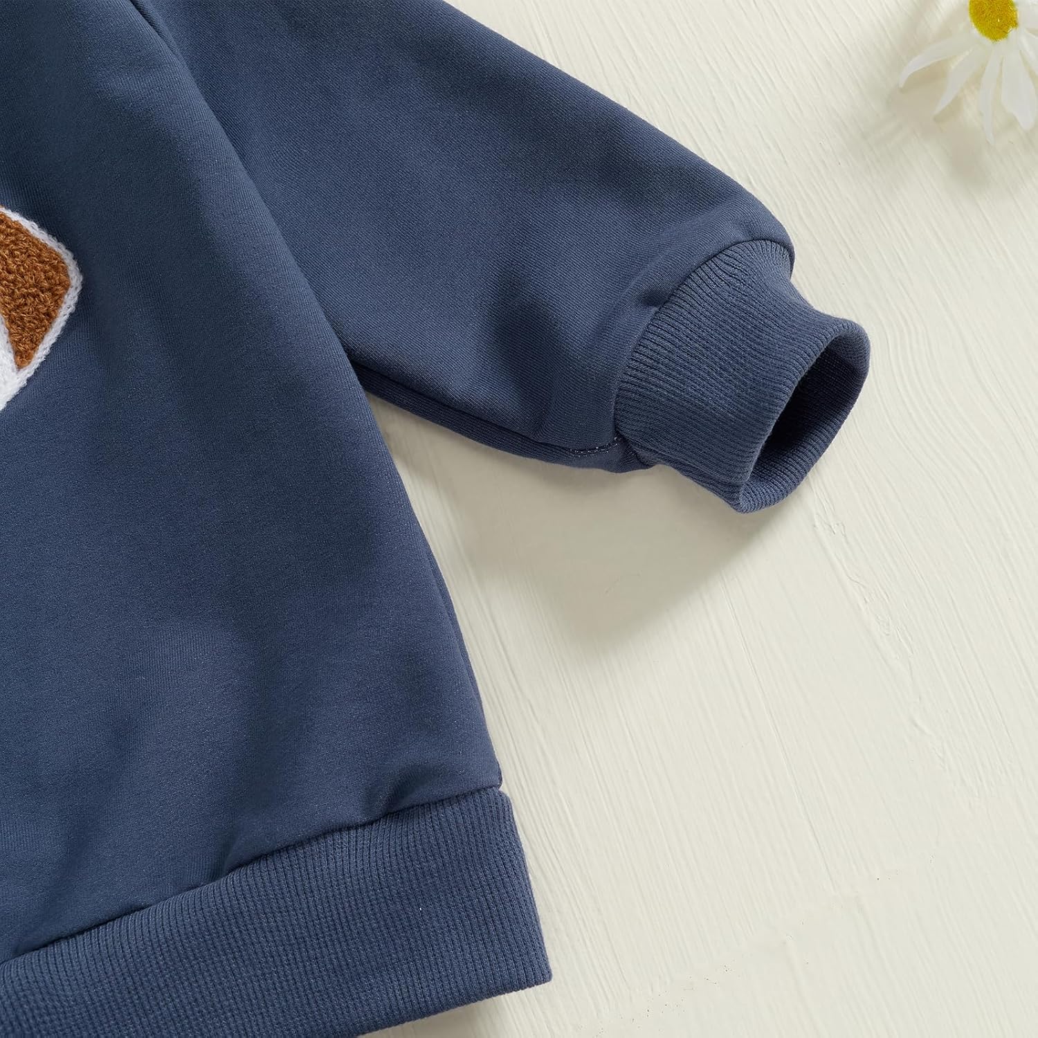 Infant Toddler Baby Boy Game Day Outfits Long Sleeve Shirts Football Sweatshirt + Pants 2Pcs Football Outfits 12-18 Months Blue image 4 of 7 B0DK7BCQFH