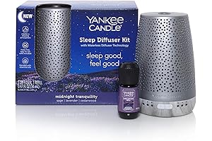 Yankee Candle Essential Oil Diffuser Sleep Diffuser Kit, Silver Diffuser