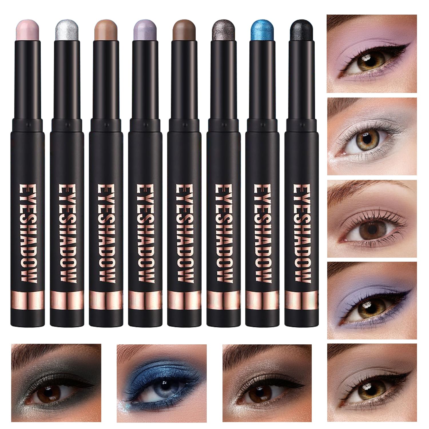 8PCS Cream Eyeshadow Stick Set