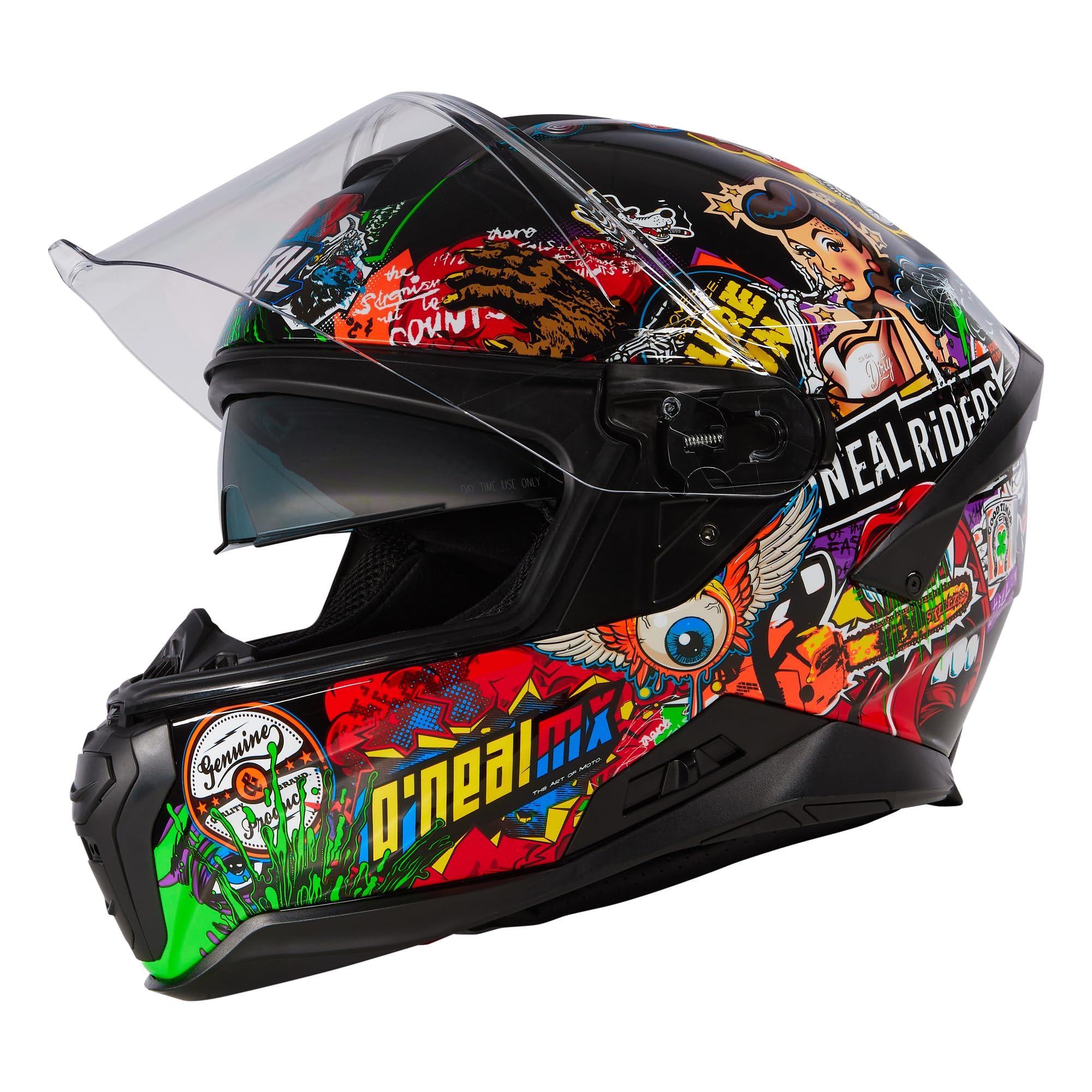 CHALLENGER Helmet CRANK V.24 black/multi M (57/58 cm)