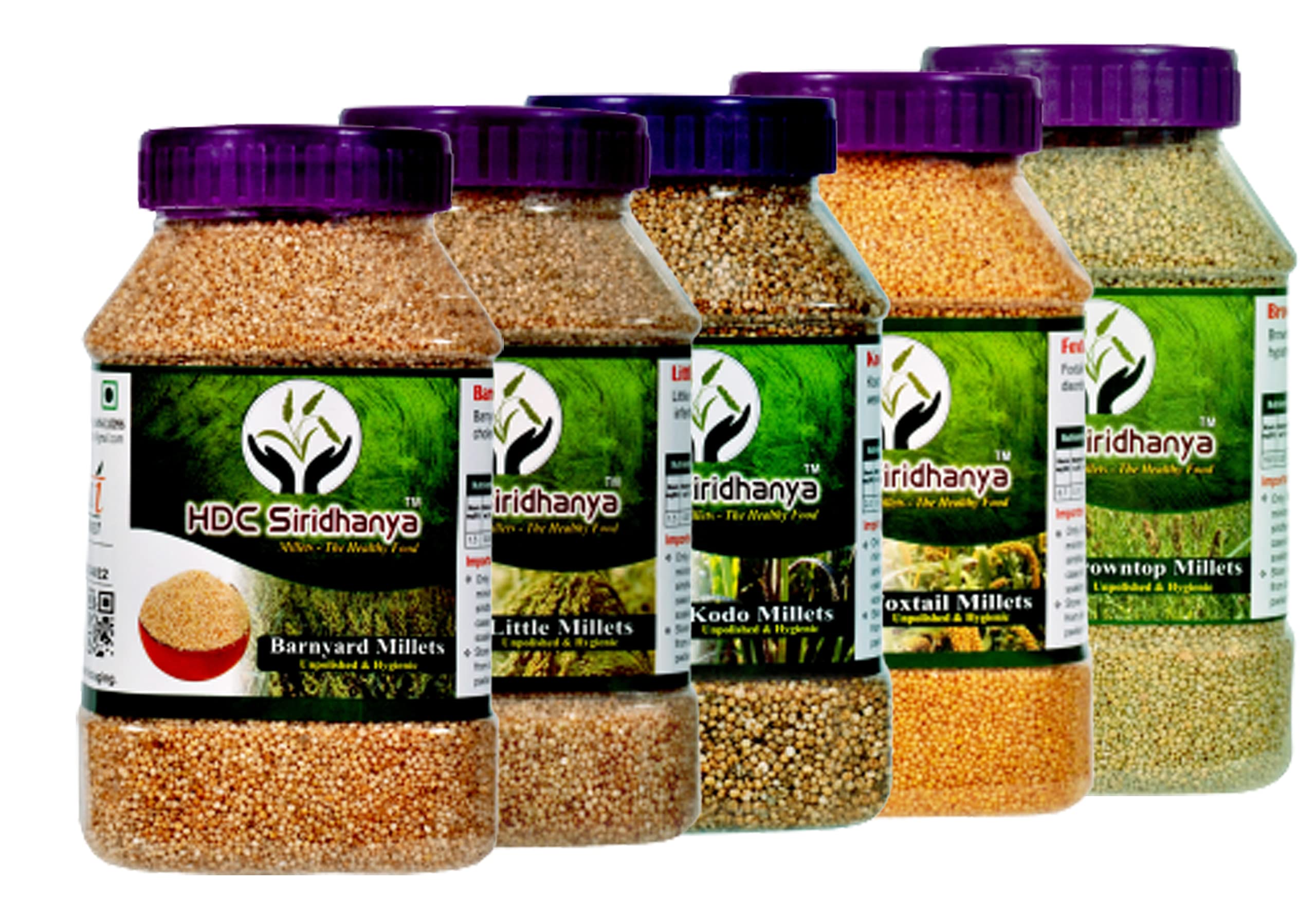 HDC Siridhanya Unpolished&Positive Buchhi Method Prepared Millets Combo Pack Of 5 [Kodo 6,Foxtail 6,Browntop 6,Barnyard 6,&Little 6 In Jar Gwt-3] Organically Grown From South India,500 Grams (B09FKBPPK9) Amazon Price History, Amazon Price Tracker