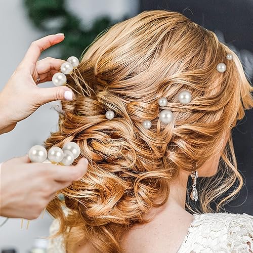 Miniatura 6 de 36 pines para el cabello de perlas de boda, con diamantes de imitación en forma de U, accesorios para el cabello de boda, pinzas para el cabello de