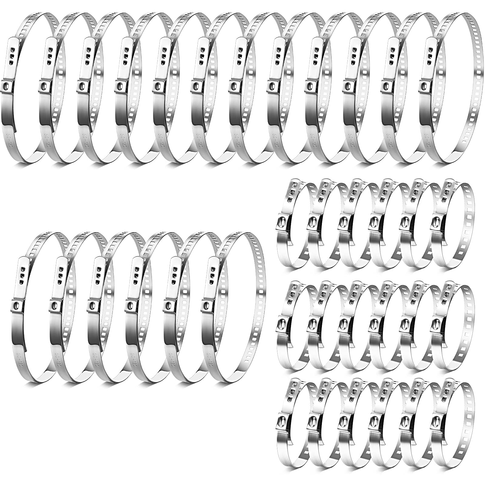 Buy 36 Pieces CV Boot Clamps Adjustable Stainless Steel Drive Shafts