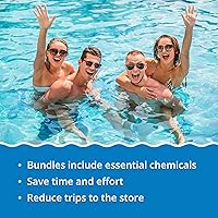 Vista 6 de In The Swim Paquete de cloro y shock para desinfectar piscinas – Incluye cubo de 9 libras de tabletas multifuncionales 5-en-1 y 6 bolsas de 1 libra