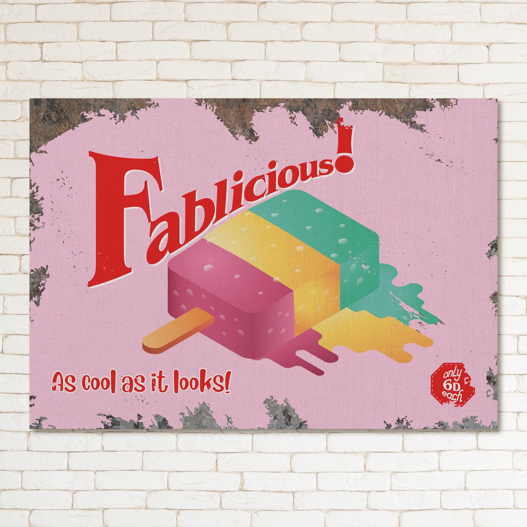 FABLICIOUS! Retro Metal Sign Man Cave Bar Pub Plaque Party Vintage Gift