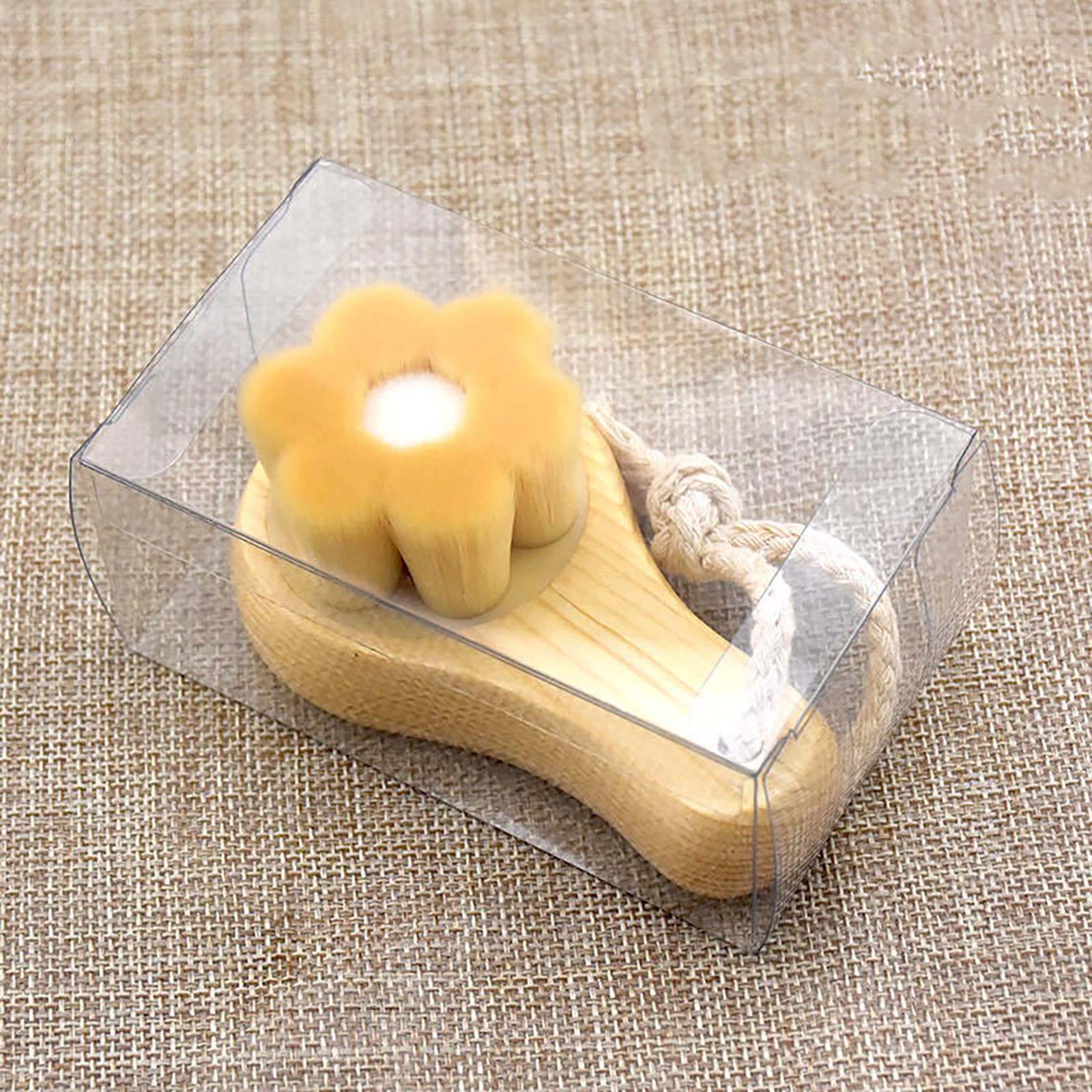Facial Cleaning Brush Soft Bristle Face Cleaning Deep Pore Cleaning Wood Handle Facial Brush Makeup Removal Massaging Brush for Washing Pore Exfoliation - Image 4