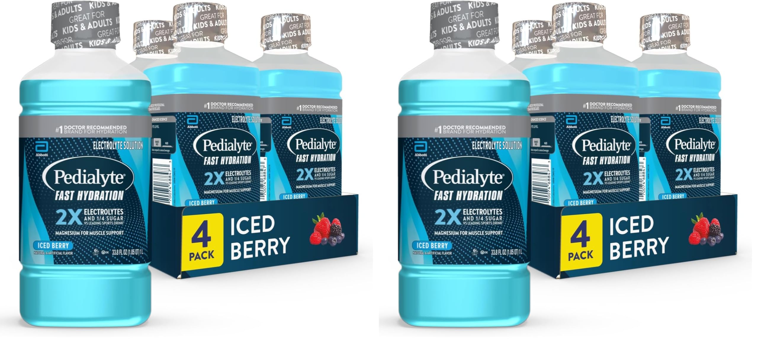 Snapklik.com : Pedialyte Fast Hydration Electrolyte Solution, Iced ...
