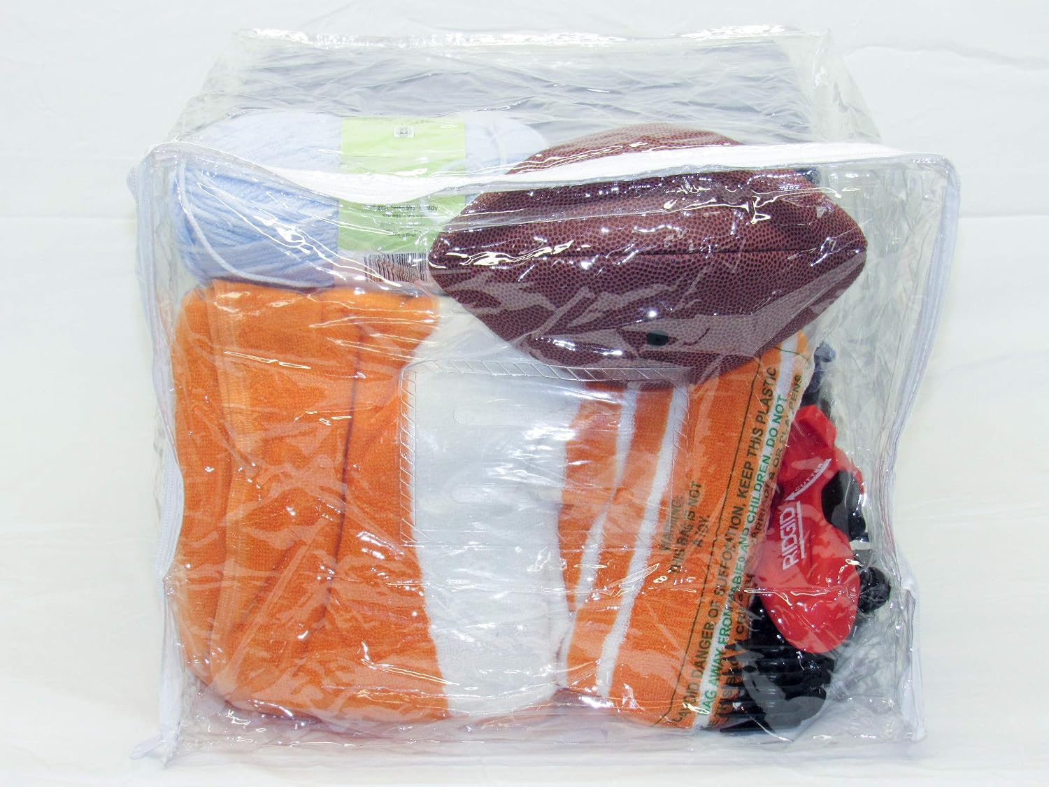 10-Pack Clear Vinyl Zippered Storage Bags 15 x 18 x 12 Inch