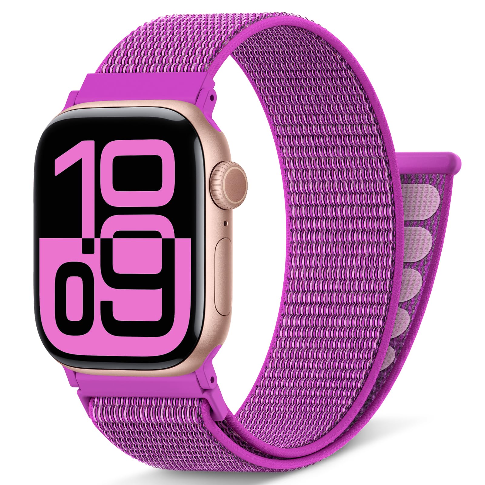 AMSKY Nylon Sport Loop Compatibile con Cinturino Apple Watch 40mm 38 mm 41 mm 42 mm 44 mm 45 mm 46 mm 49 mm Donne Uomo,Soft Sport Loop Originale Cinturini per iWatch 10 9 8 7 6 5 4 3 Se Ultra 2 1