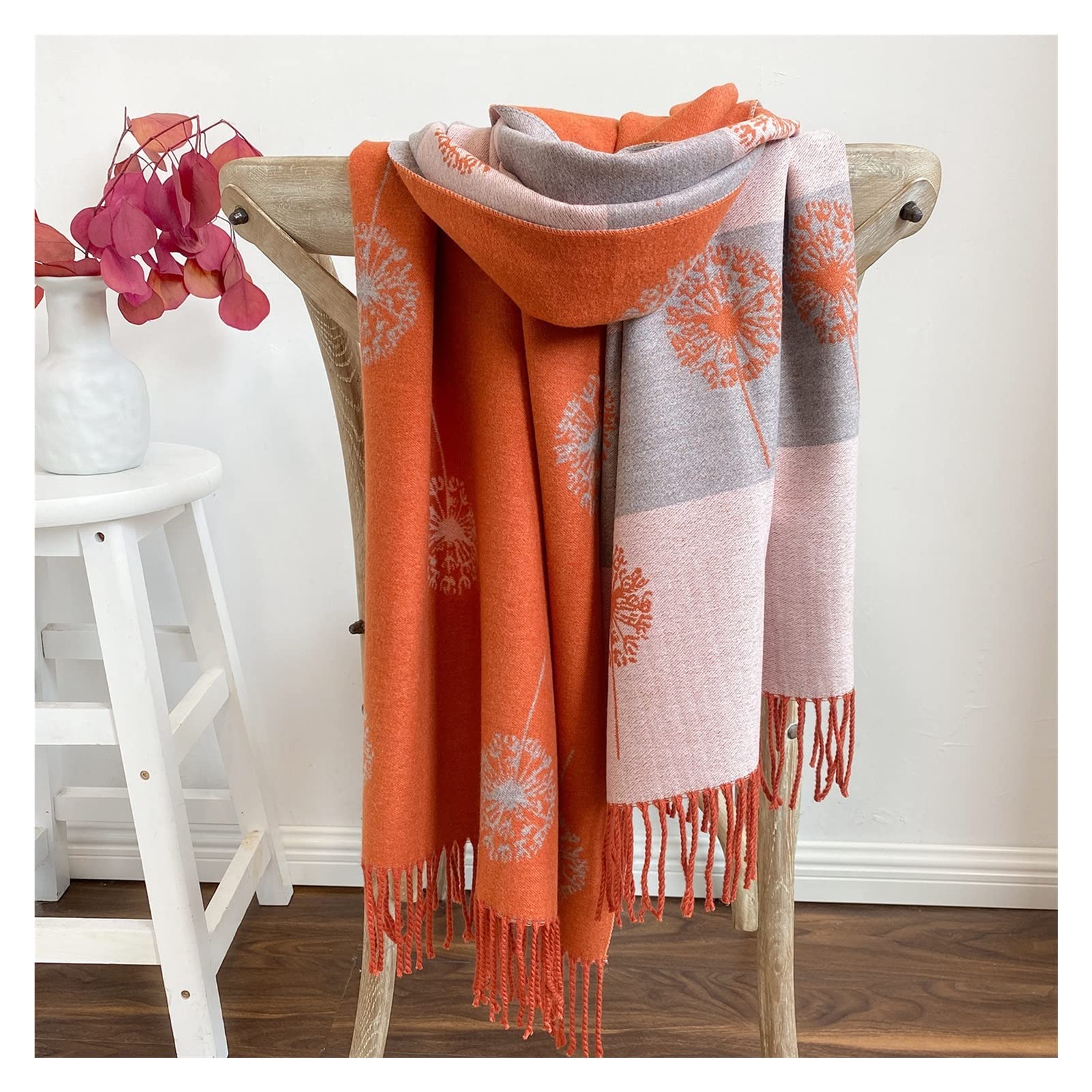 Foulard Donna Luxury Cashmere Sciarpa Inverno Donne Pashmina Scialli Coperta Calda Involucri Involtini Femmina Foulard Bandana Spessa Sciarpe Morbide Hijab Sciarpa Unisex