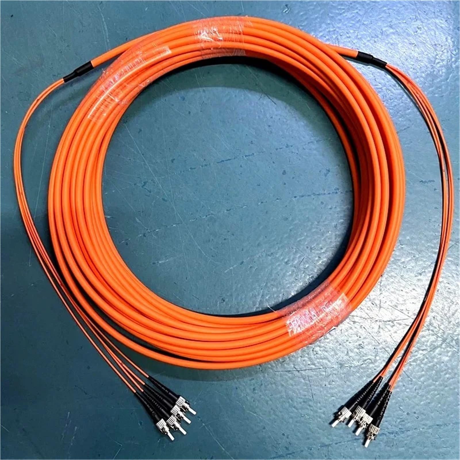 4C Câble de raccordement fibre optique multimode intérieur 4 fils 50 m 100 m 150 m 80 m OM2 50/125um pont de dérivation LC-LC, SC, FC, ST(80m FC-FC)