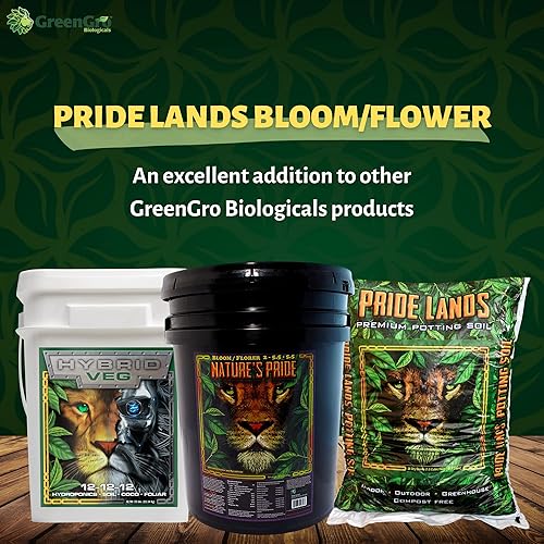 Miniatura 6 de Pride Lands - Fertilizante orgánico prémium sin rellenos, brotes y flores más grandes, plantas más brillantes con nuestros nutrientes completos de