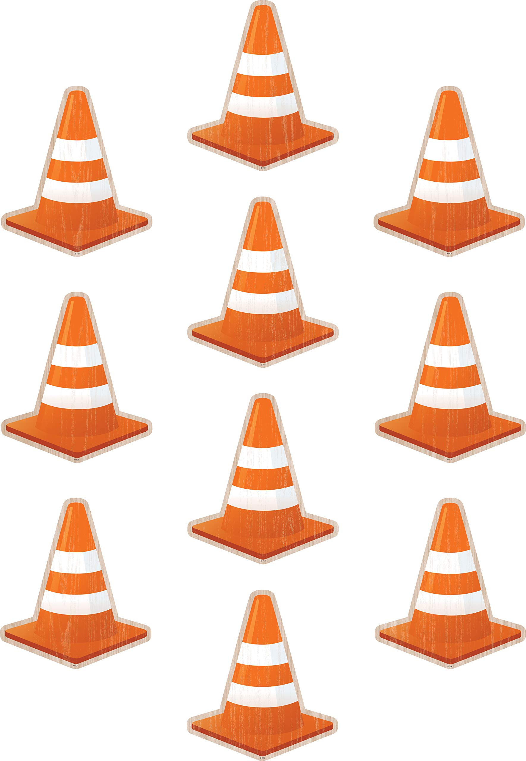 Teacher Under Construction Cones Accents