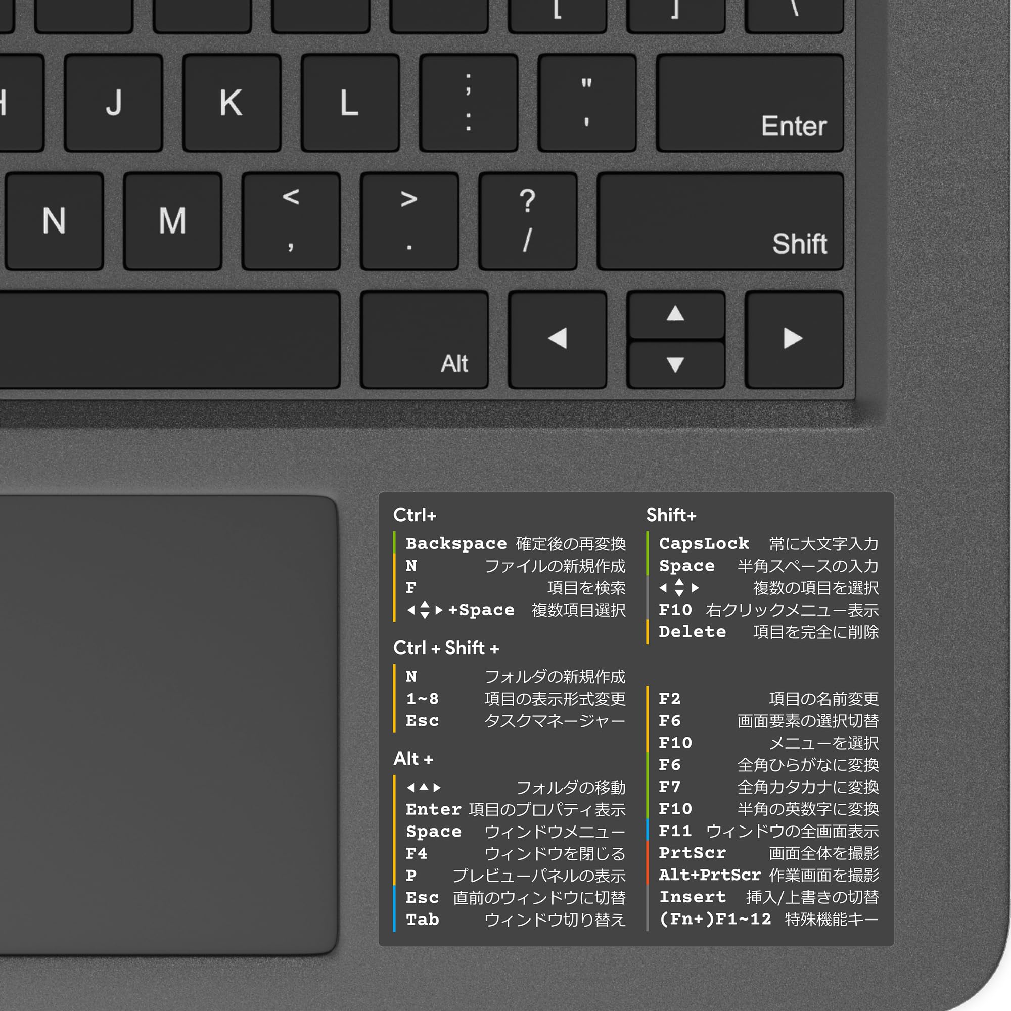 Amazon.co.jp: LOGIX ショートカットキー・シール Windows 2枚組 日本