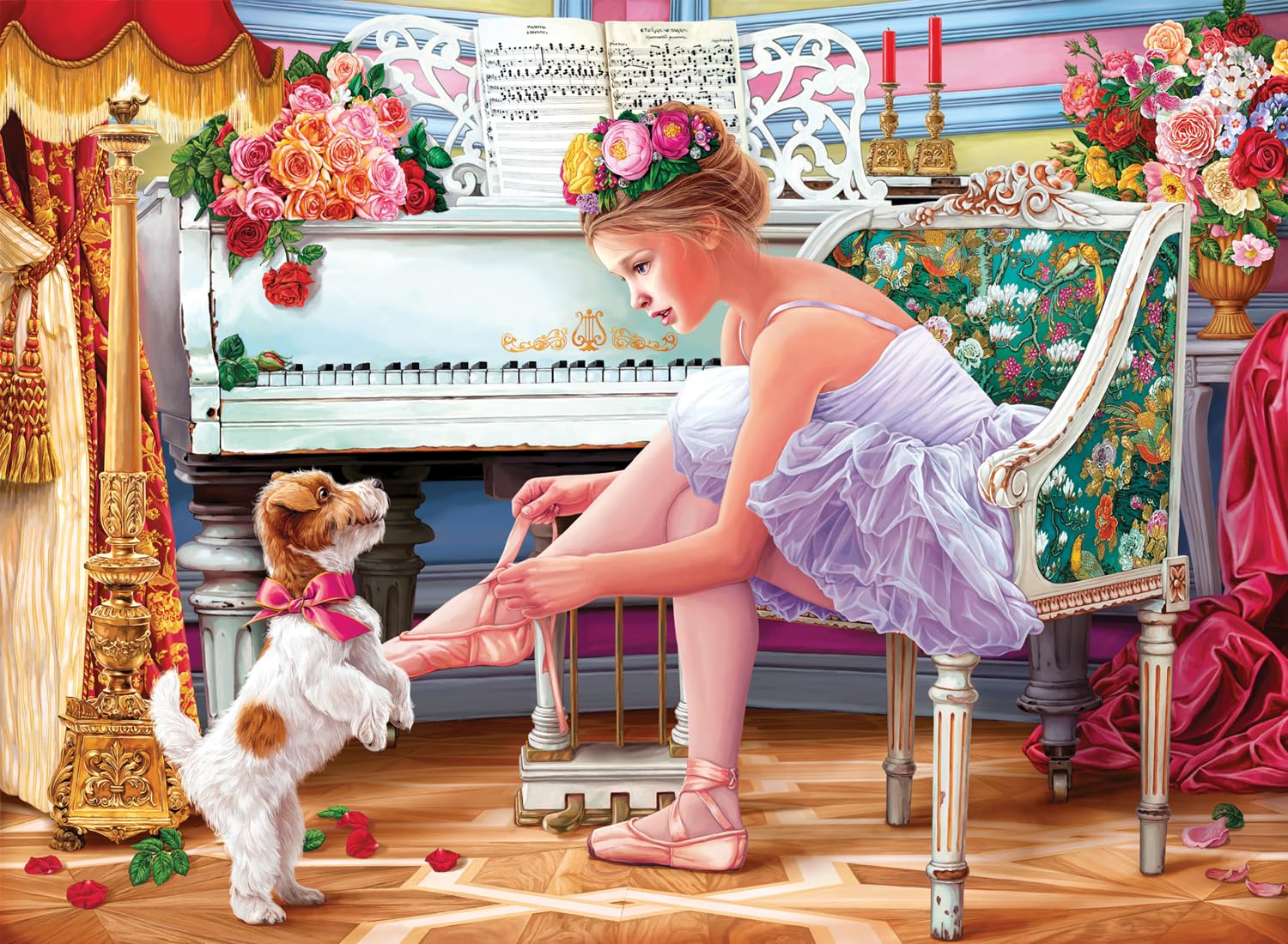 Anatolian Puzzle - Ballerina and her Puppy, 1000 Piece Puzzle, #1115