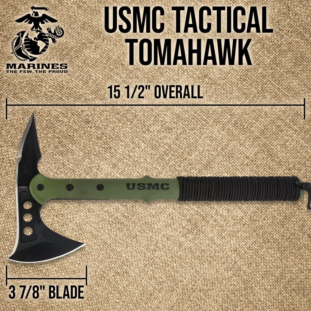 USMC Tactical Tomahawk | 2Cr13 Stainless Steel Head | 3 7/8