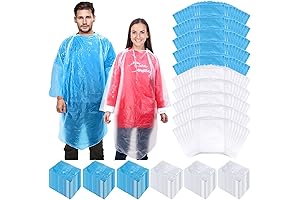 300 Packs Rain Ponchos Disposable Emergency Waterproof for Adults