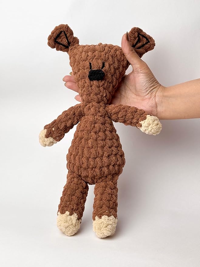 Buy Crochet Teddy Bear Mr. Bean, Soft/Plush Stuffed Toy Online at Low ...