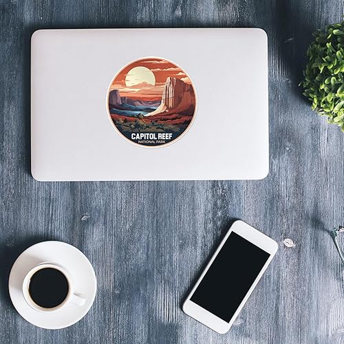 Miniatura 3 de Capitol Reef National Park Sticker - Calcomanía de vinilo impermeable para parachoques de automóvil, laptop, botella de agua, pared y ventana,