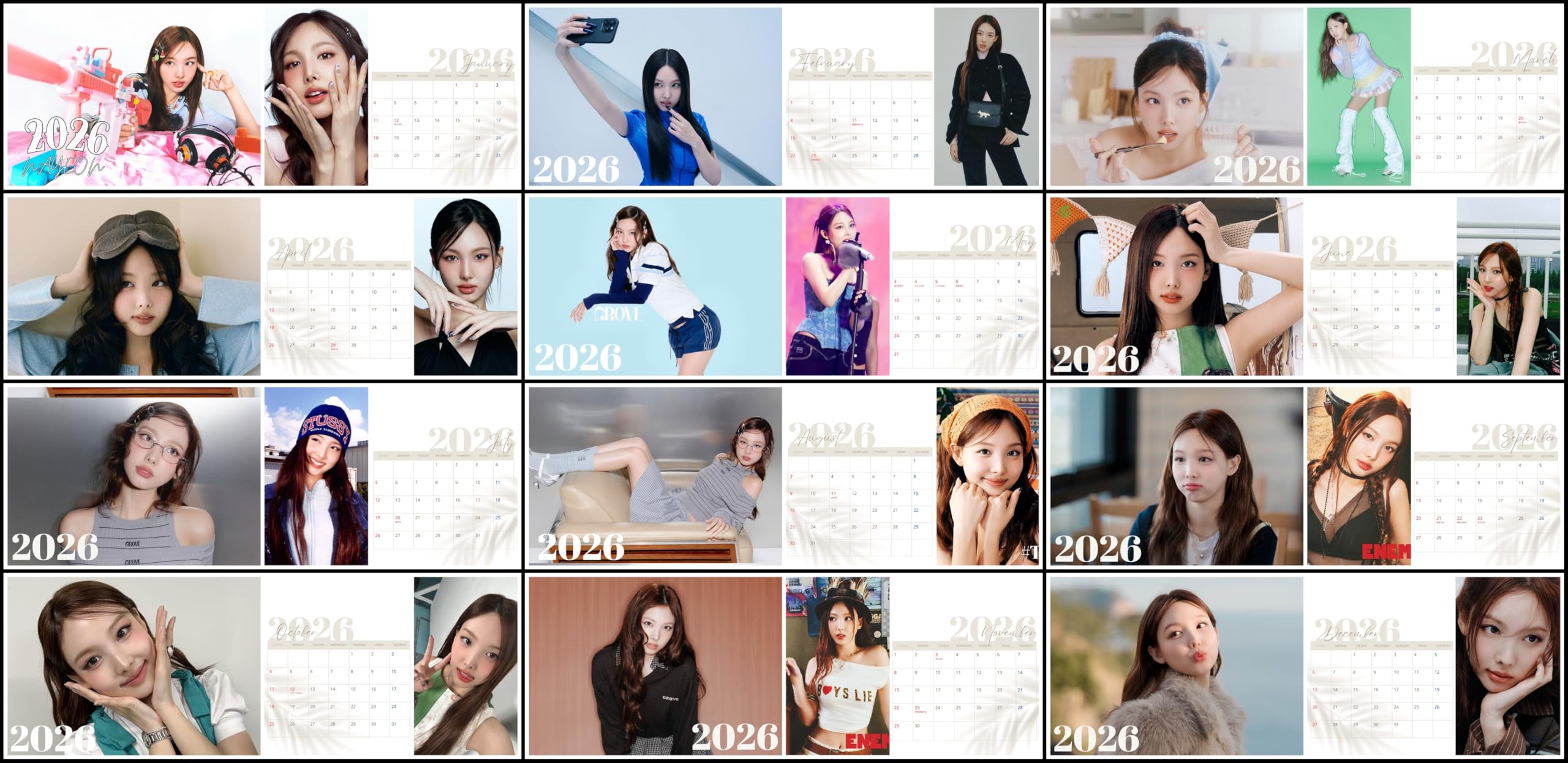 TWICE ナヨン カレンダー コンプ シーグリ FC限定 韓国限定 Amazon.co.jp: TWICE ナヨン 日本仕様 2026年 卓上カレンダー A5サイズ