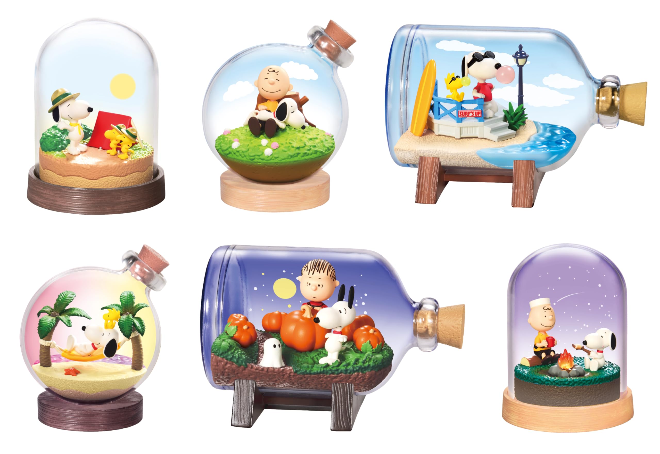 Amazon.co.jp: リーメント SNOOPY TIME Terrarium 1BOX H115mm×W70mm