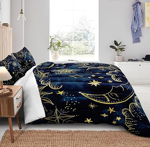 Miniatura 9 de Juego de edredón de Halloween, tamaño Queen, edredón de calabaza, lindo patrón de fantasma, calabaza, juegos de ropa de cama de Halloween para niños