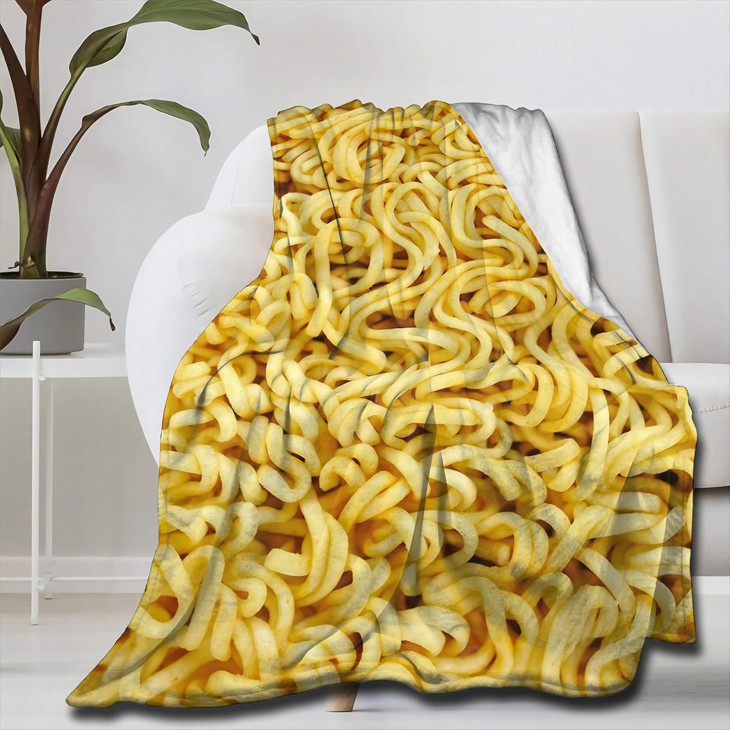 NIUJINMALI Funny Ramen Noodle Soup Super Soft Fleece