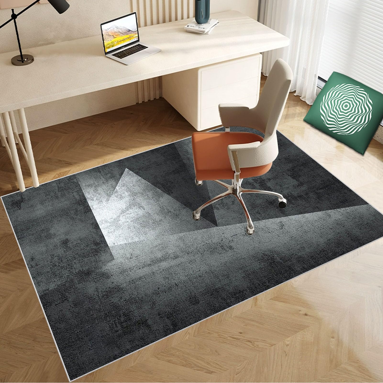 100 x 120 cm Heavy Duty Office Chair Mat for Carpeted Floor Computer Gaming Desk Chair Mat for Carpet Hard Floor Protector Mat for Rolling Chair Carpet Protector Chair Mat Floor Mat for Office Chair